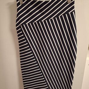 Le Château Striped Midi Skirt - Size XXS